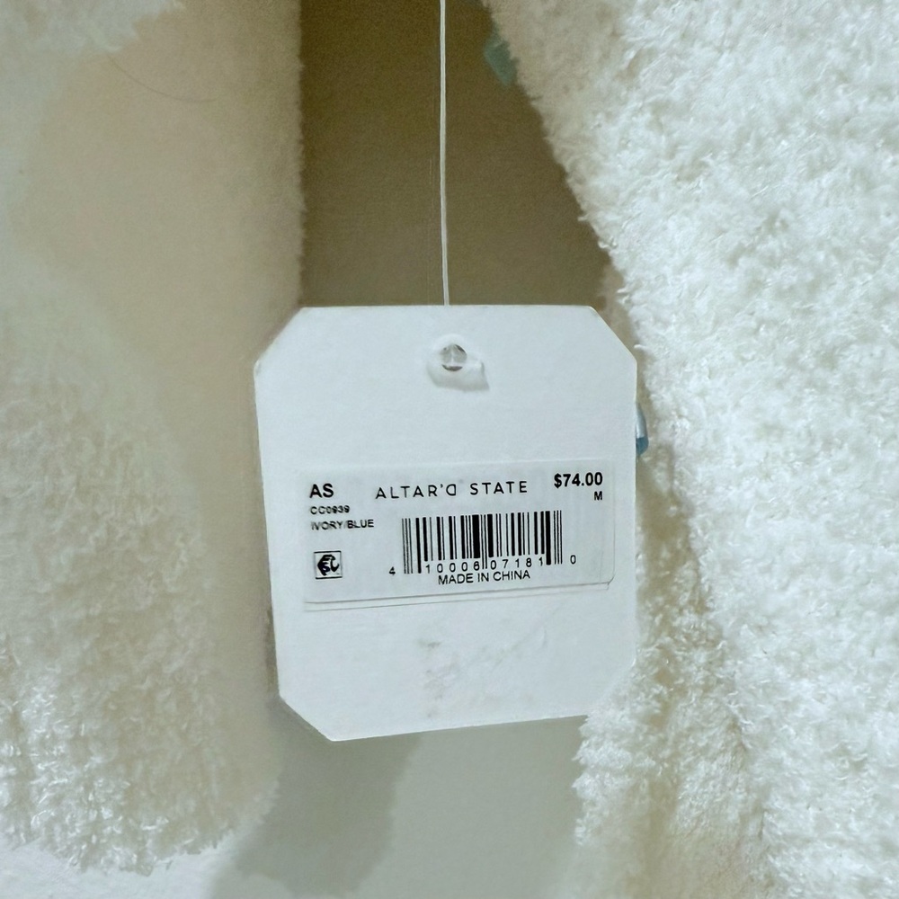 Altar'd State Tonya Teddy Bow Sweater in white - Picture 4 of 5